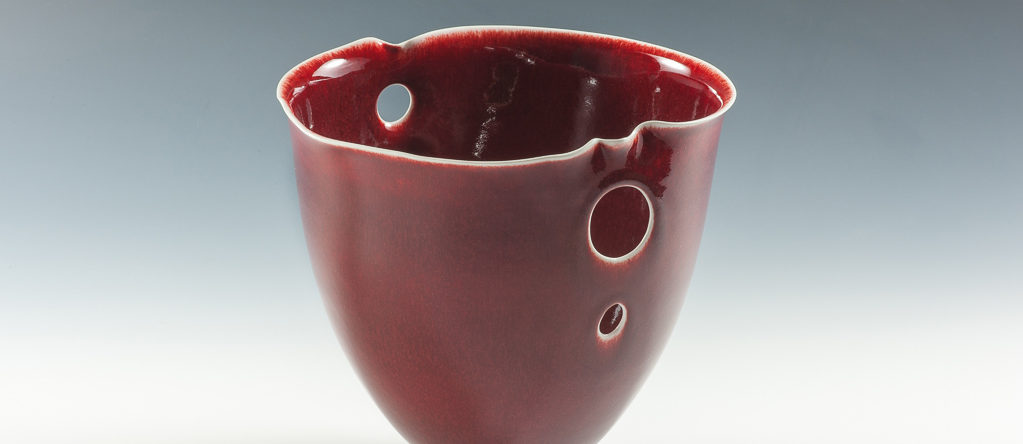 Coupe rouge xavier duroselle porcelaines