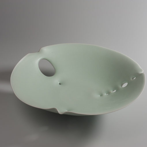 Coupe ouverte celadon xavier duroselle porcelaines